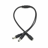 DC Power Splitter Cable For Camera 12v 1 Female to 2 Way Male 