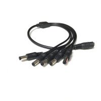 DC Power Splitter Cable For Camera 12v 1 Female to 5 Way Male 