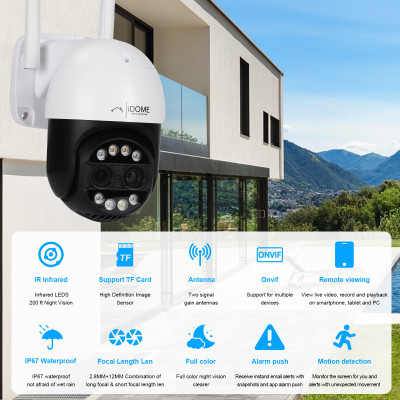 iD-442ip (8X Hybrid Zoom) OUTDOOR iP Dome Camera Additional image #1 for iD-442ip (8X Hybrid Zoom) OUTDOOR iP Dome Camera