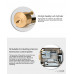 EP-301 Cylinder Electric Rim Lock For Video Door Phone