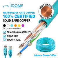 CAT6 UTP Solid Copper Networking Ethernet Data Cable (GREEN) 300M
